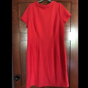 Boden red knit dress