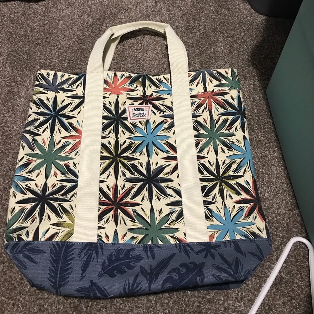 Vans floral tote