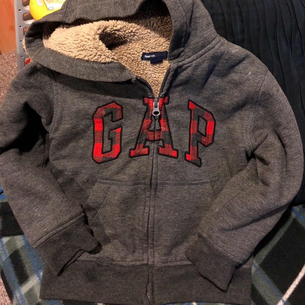 Fleece zip front hoodie