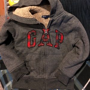 Fleece zip front hoodie