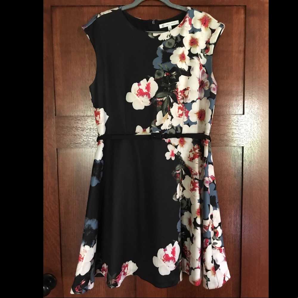Mixt Floral Ponte dress, sz 16