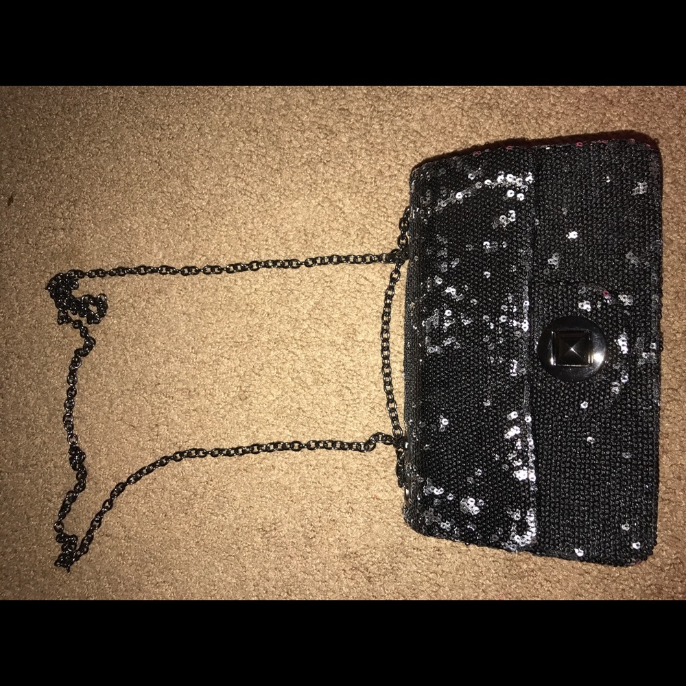 Black & Silver clutch