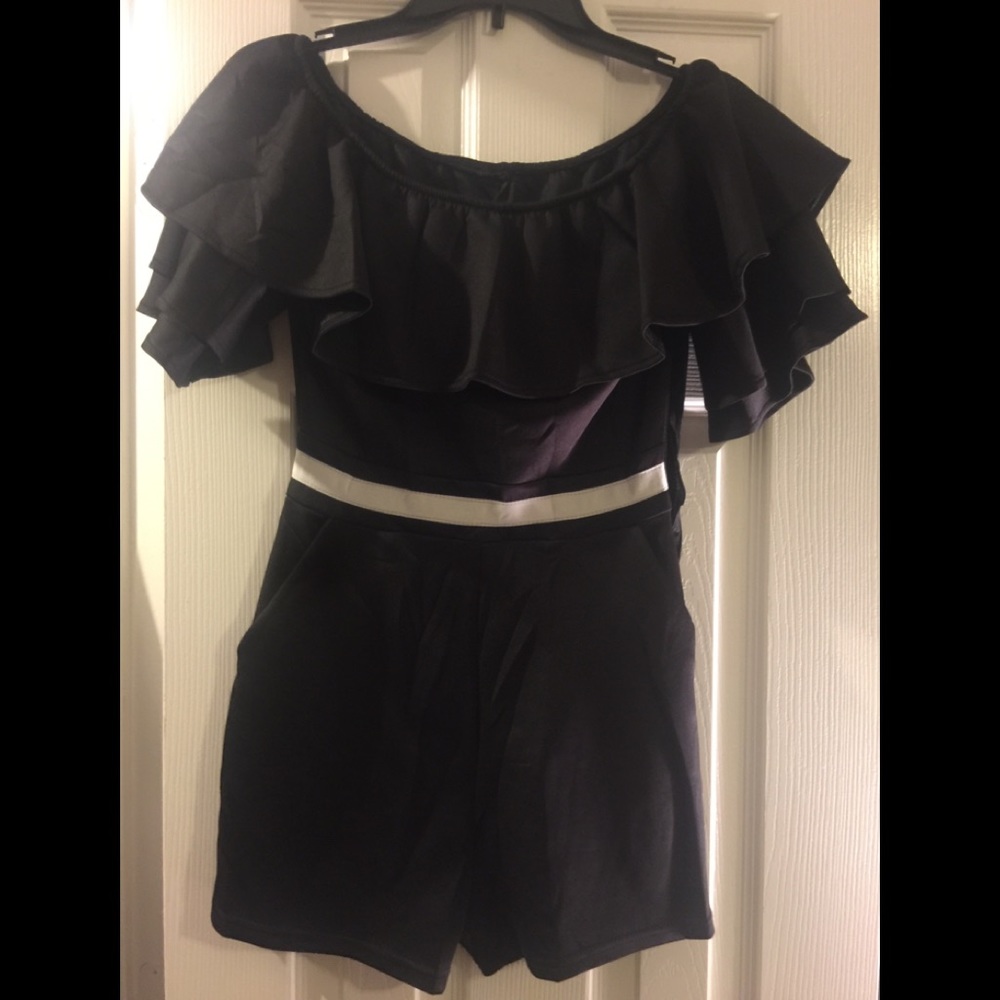 Black dressy romper