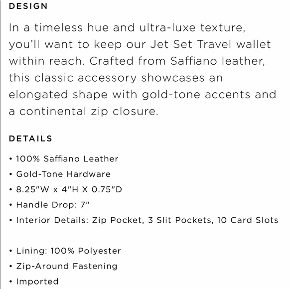 NWT Michael Kors Travel Continental Wristlet - Picture 8 of 8