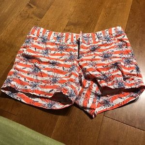 Lilly Pulitzer glow in the dark patriotic shorts