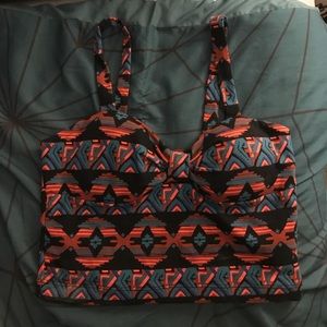 Tribal/Aztec Crop Top