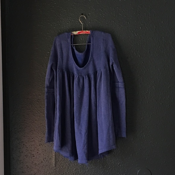 🌙Free People Shirred Pullover - Picture 7 of 7