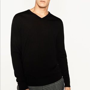 Zara man V neck sweater 100% cotton, true to size