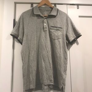 J.crew navy tipped knit polo