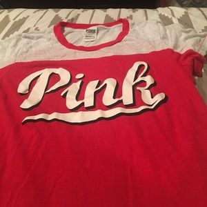 PINK baseball tee