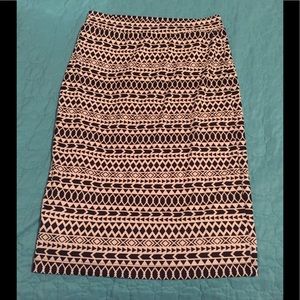 Tribal print Renee c. Stitch fix pencil skirt