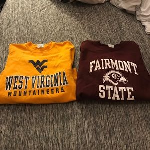 College sweatshirts