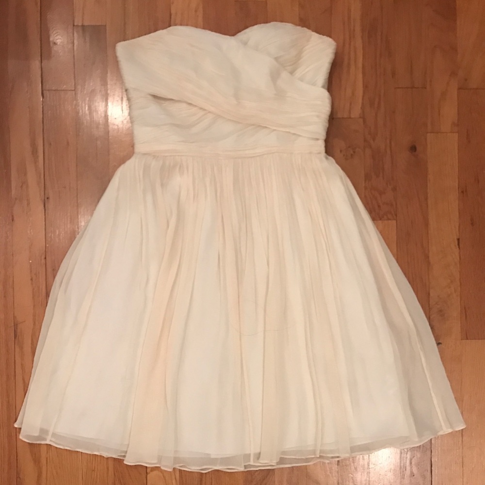 J. Crew Strapless, White Dress