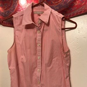 Banana Republic Striped Pink&White blouse