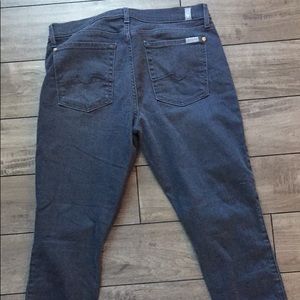 Gray 7 for all mankind skinny jeans