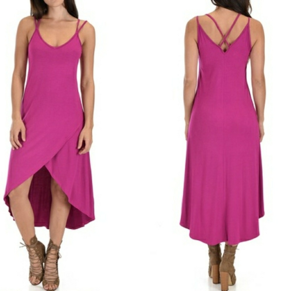 Lyss loo two strap wrap dress.