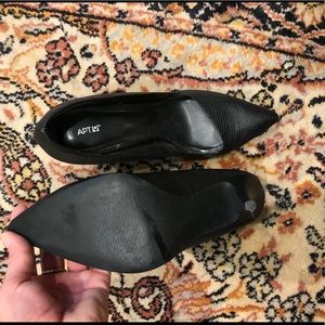 Black Pointed toe heels