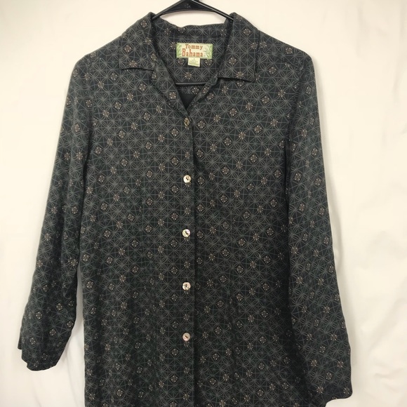 Tommy Bahama Silk Shirt Jacket Size Small Vintage - Picture 1 of 7