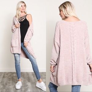 RESTOCKED Pale Pink Lush Cardigan