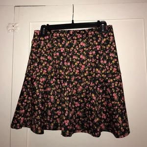 Floral print skirt
