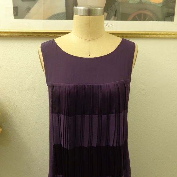 Max & Cleo " Layla" Purple Shift Midi Dress - Picture 2 of 7