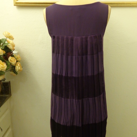 Max & Cleo " Layla" Purple Shift Midi Dress - Picture 5 of 7