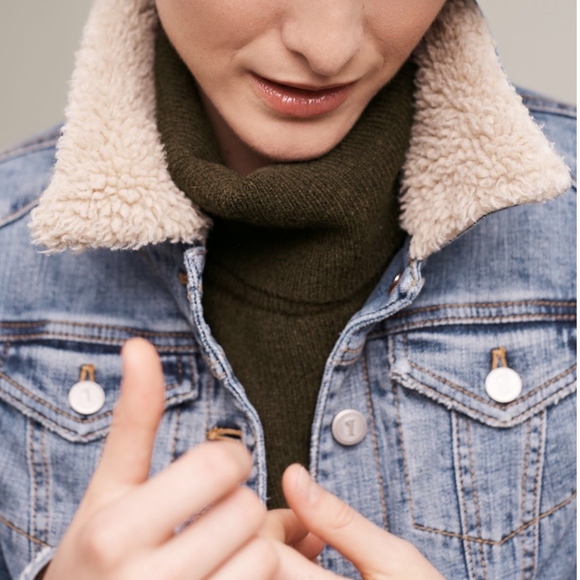 SOLD! Anthropologie Pilcro Collared Denim Jacket - Picture 2 of 8