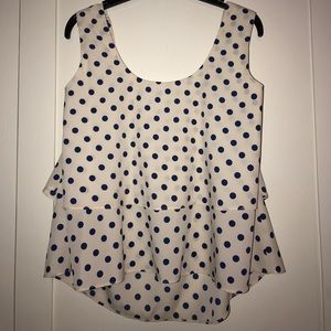 Forever 21- Sleeveless polka dot shirt