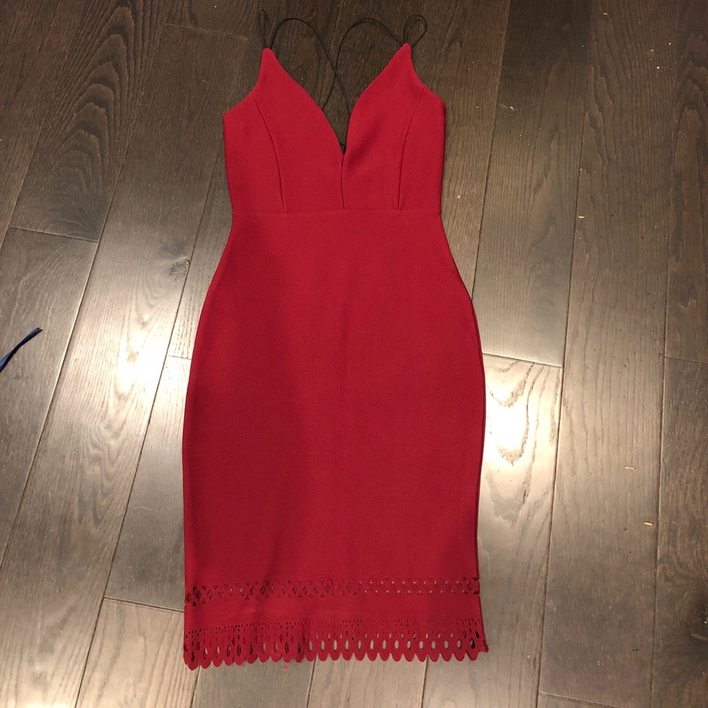 maroon dress