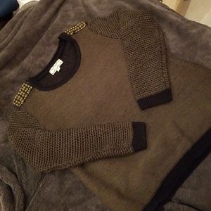 Pink Rose Embellished Sweater