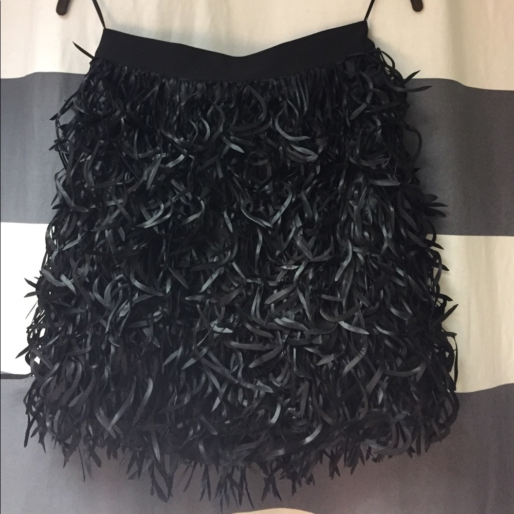 Kate Spade Black Cut Out Confetti Party Skirt / holiday skirt