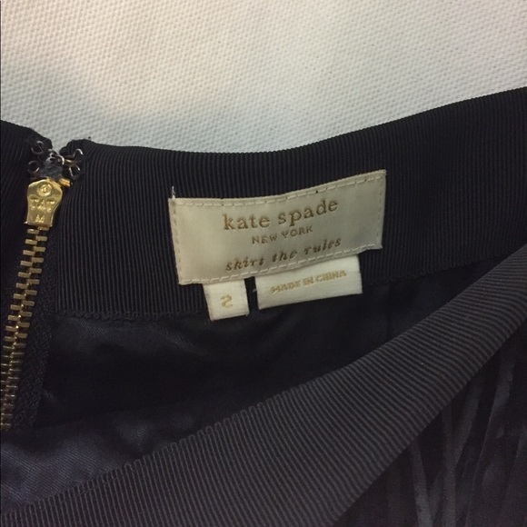 Kate Spade Black Cut Out Confetti Party Skirt / holiday skirt - Picture 4 of 7