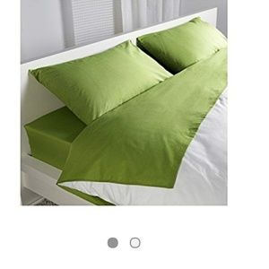 NWT IKEA green twin sheets!
