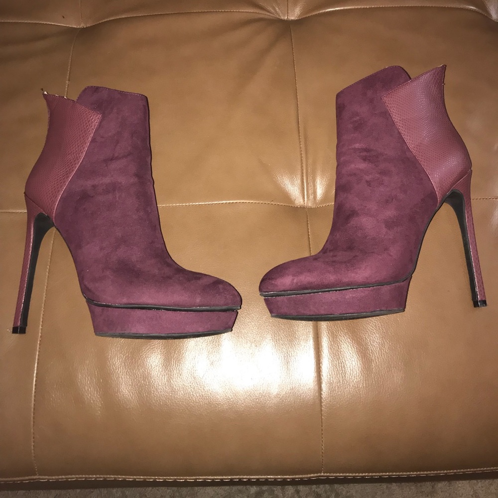 Ox blood/burgundy ankle boots