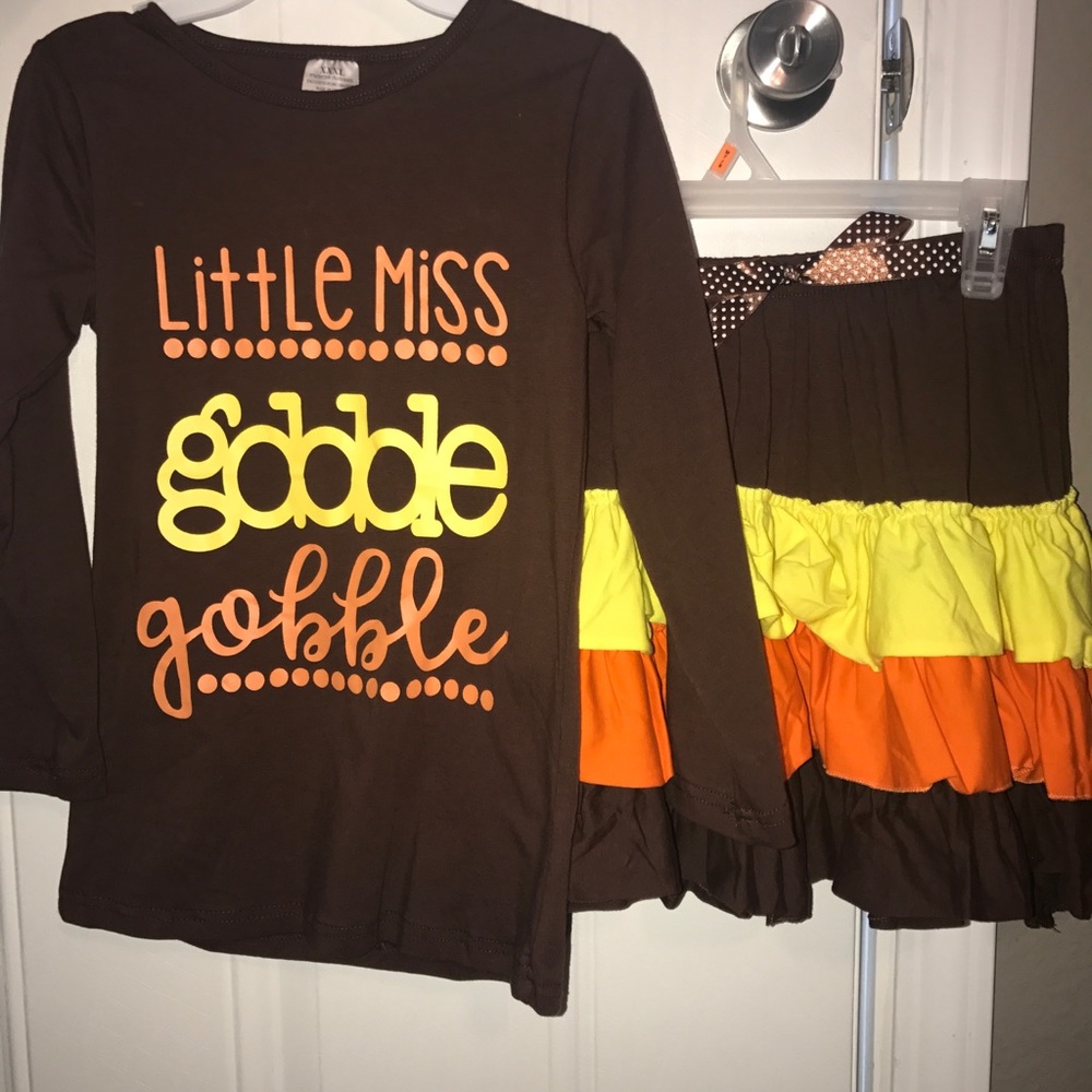 Gobble gobble thanksgiving boutique outfit-