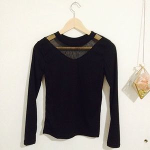 Sheer autumn top