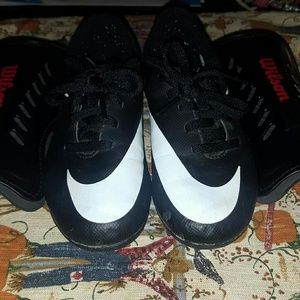Nike soccer cleats (and shin guards)