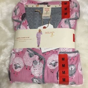 Munki Munki Sheep Flannel Pajama Set Munki Munki Sheep Flannel Pajama Set