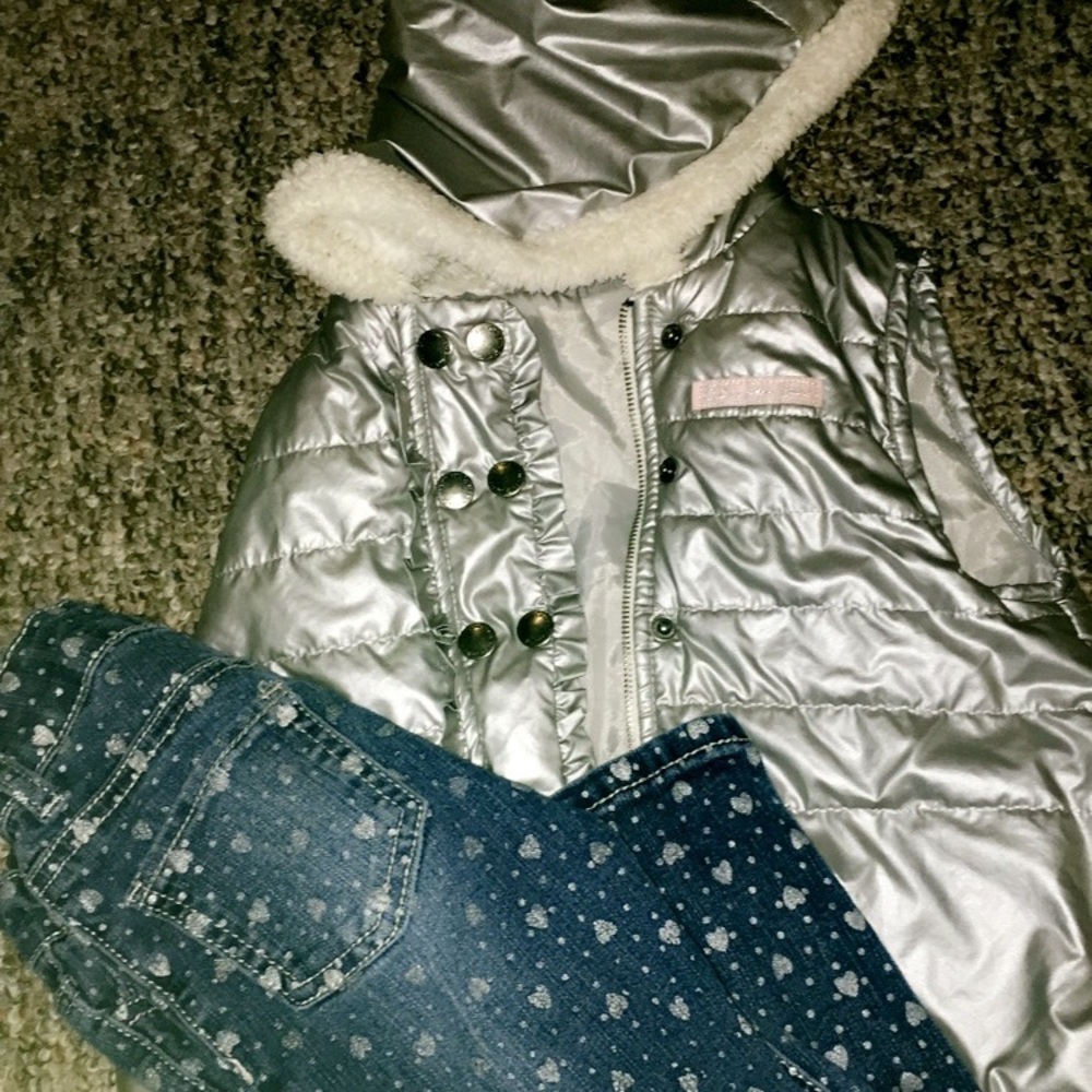 Calvin Klein Puffer vest and freestyle pants