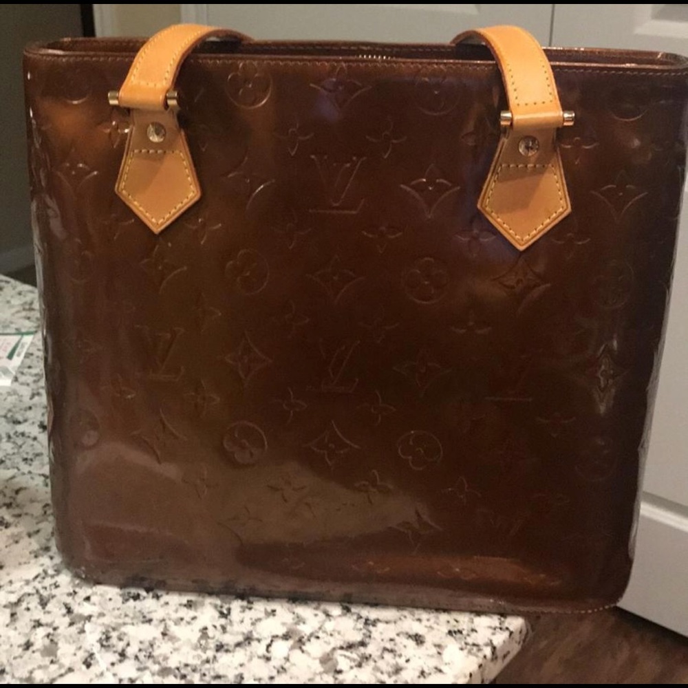 Authentic Louis Vuitton Houston Bag (color,bronze)