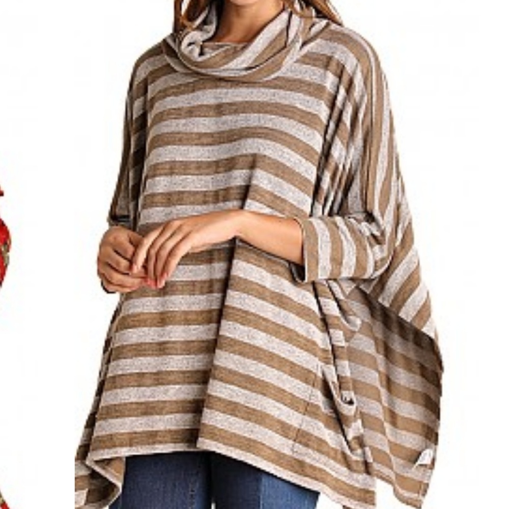 Oversized poncho style cardigan
