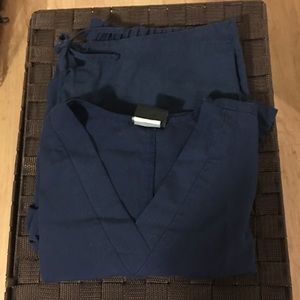 Navy blue scrub set