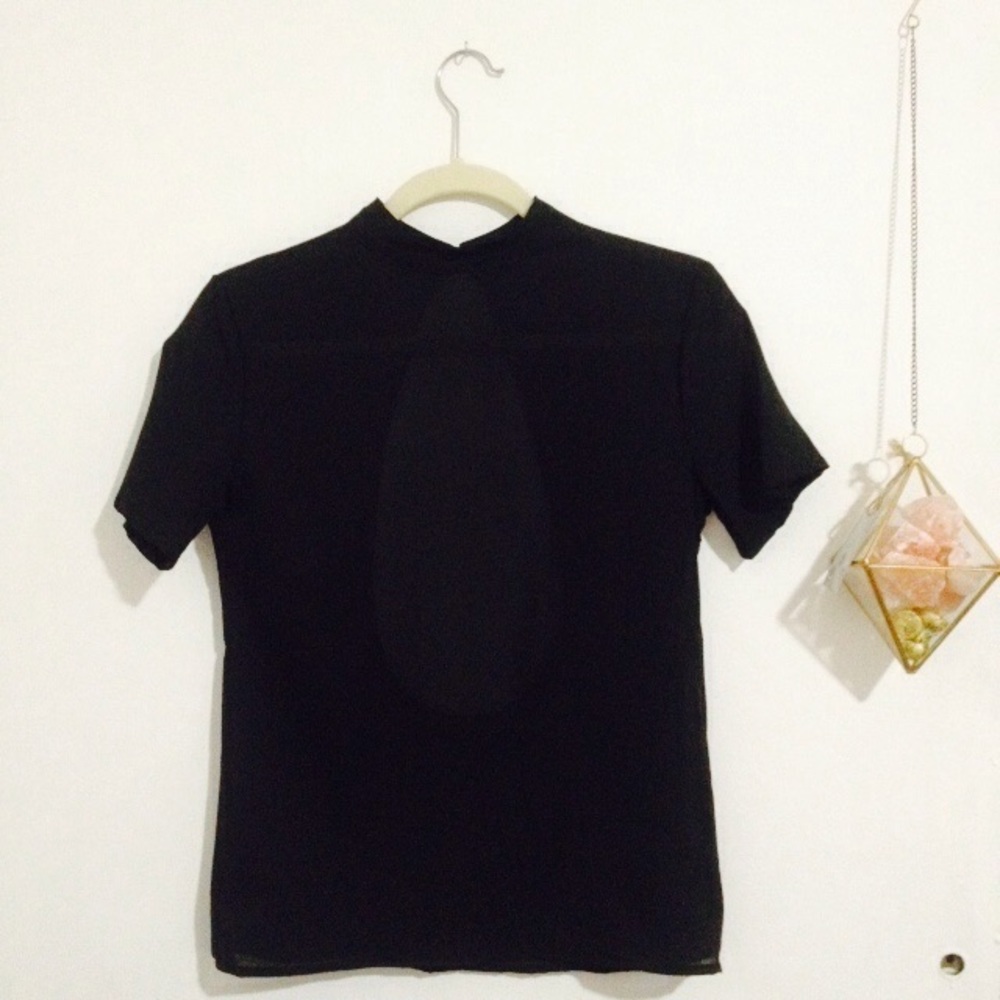 Mesh business casual top