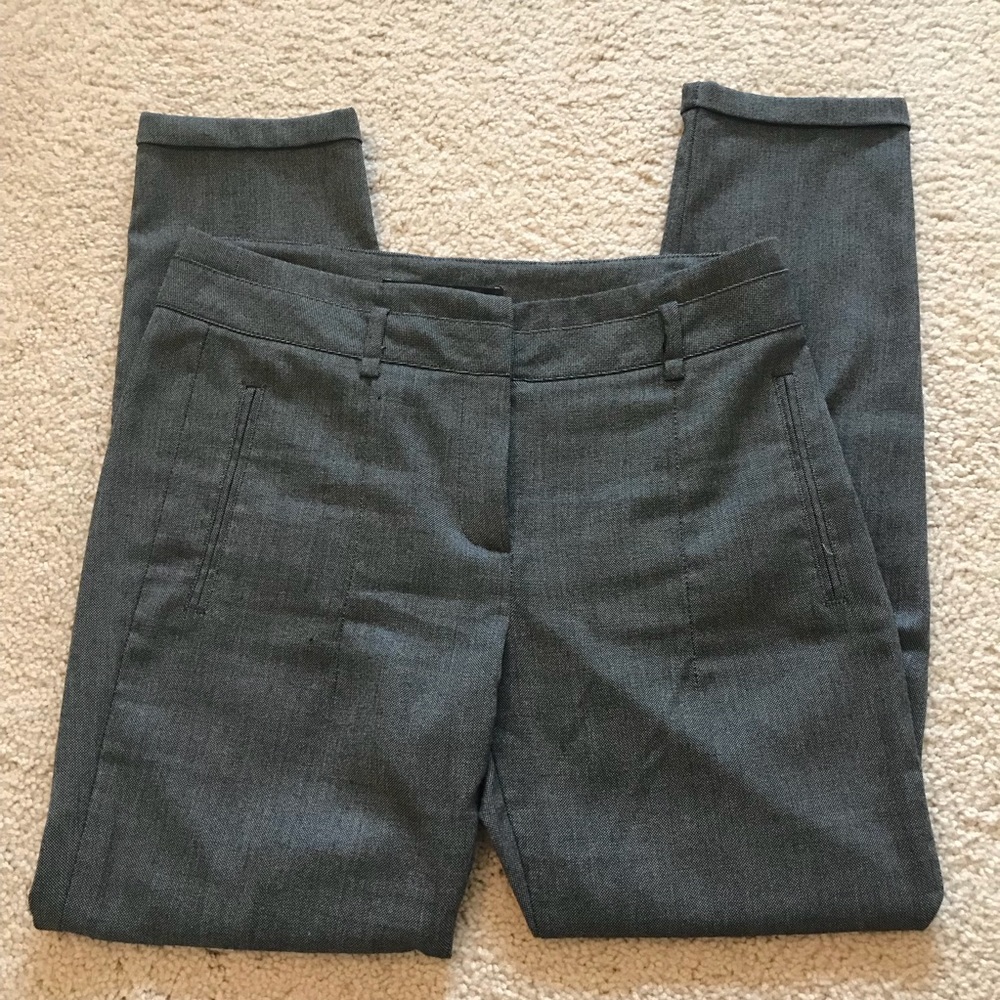 Zara Straight Fit Grey Trousers Size 4