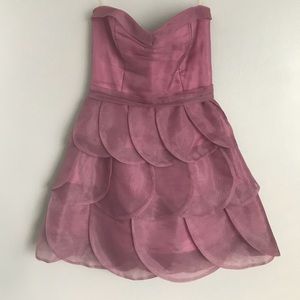 BouBou Strapless Scallop Bottom Dress