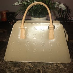 Guess Cream Lacquer Purse