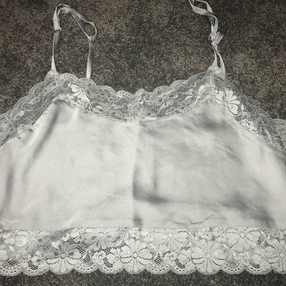 Silky Cropped Tang Top