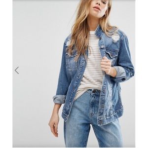 Oversized denim jacket