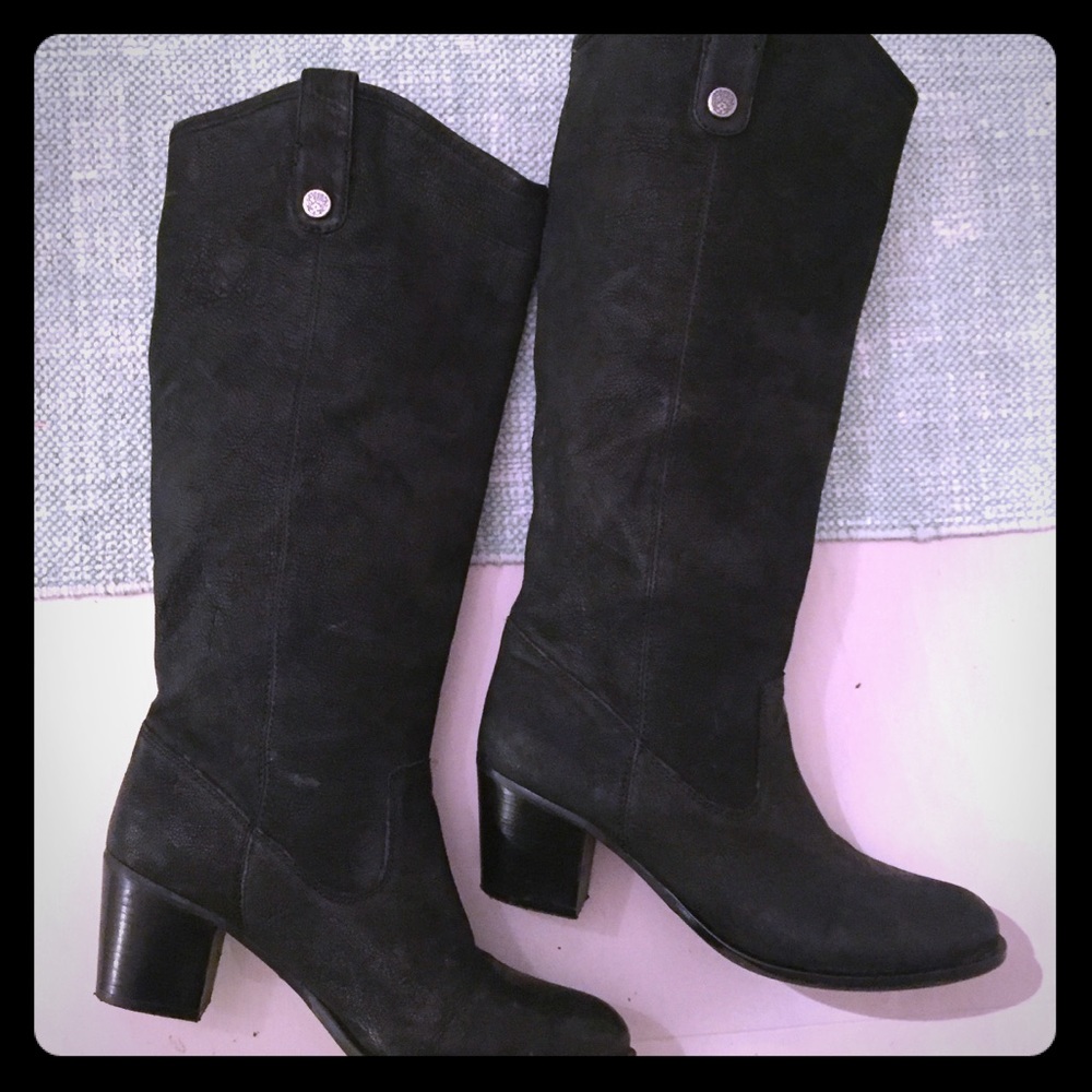 Knee high leather boots