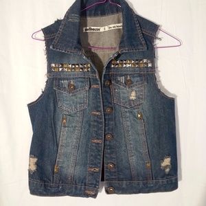 Vintage Dollhouse studded rocker punk vest